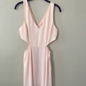 BCBG Generation Pink Side Cutout Maxi. Size 8.